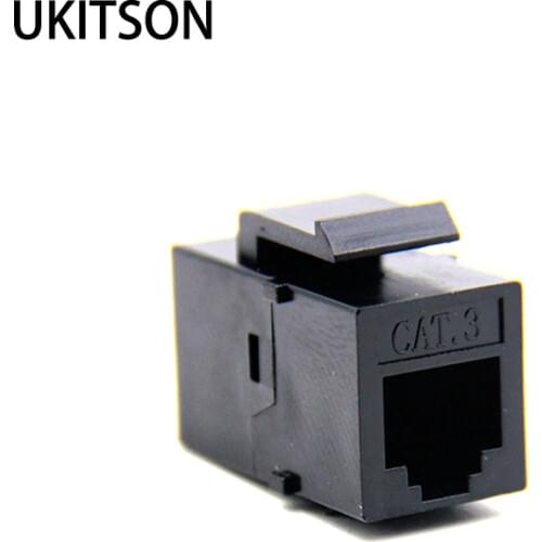 Keystone Plug CAT3 RJ11 Telephone Connector Female To Female Phone Slot