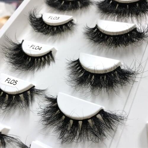 Buzzme Lashes Fluffy Real Mink 18-22mm Eye Lashes Makeup Natural Long Volume Eyelashes Extension Maquillaje