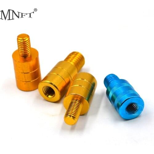 MNFT Fishing Rod Pod Connector Screw Net Head Adapter Fishing Landing Harpoon Dip Net Rod Parts M8/M10/M12