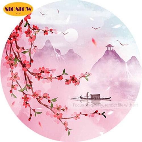 SIOSIOW 5D Diamond Painting Full Square Diamond Embroidery Pictures Of Rhinestones Flower Landscape Beaded Art Cross Stitch Kits