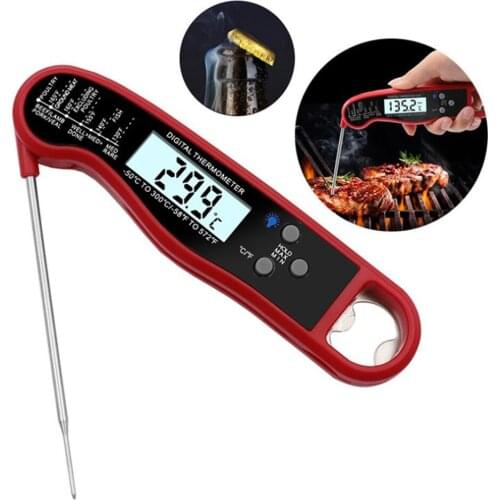 Food Meat Thermometer Foldable Backlight display Accurate Reading