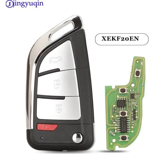 Jingyuqin 5pcs 4 Button XEKF20EN Xhorse Knife Style Smart Proximity Universal Remote Key For VVDI Key Tool VVDI2 English Version
