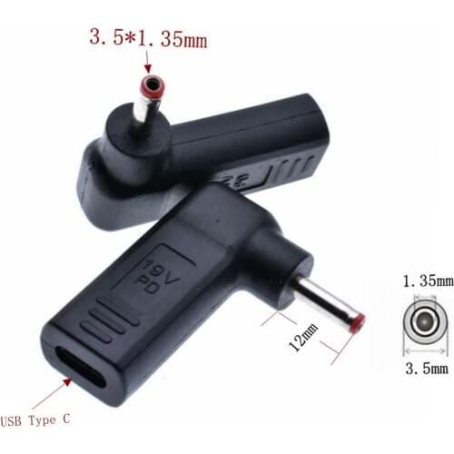 1pcs Dc USB Type C USB C Female to 3.5*1.35 3.5x1.35mm Male Plug Converter Power Jack Connector Adapter