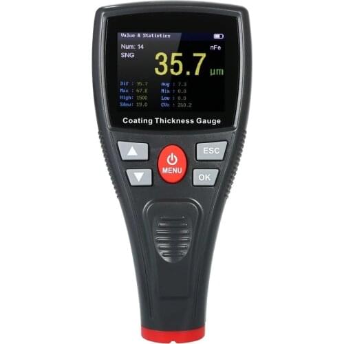 WINTACT Thickness Gauge Meter USB Charging Digital Mini Handheld Thickness Metal Tester High Precision Thickness Coating Meter