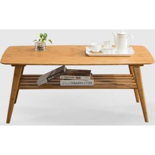 Japanese-style coffee table small apartment low table living room Nan bamboo Nordic coffee table simple household tea table