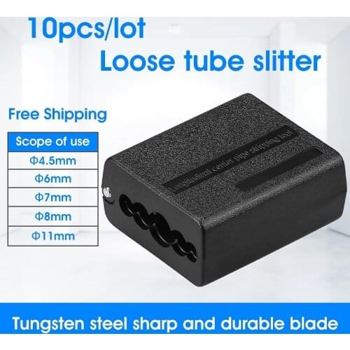 1/3/5/10P Loose tube slitter 4.5mm-11mm Ribbon Cable Stripper Longitudinal Center Pipe Stripping Tool Tube Slitter Cable Cutter