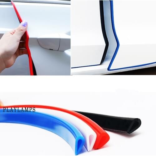 10M Car Door Seal Strip Protector Edge Guard Rubber Sealing Strip With Adhesive Universal For Ford Honda