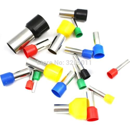10PCS E50-20 Electrical Crimp tubular Pre-Insulating Terminal Block Wire Connector Cable Cord End Ferrule EV50-20 AWG 1 50.0mm