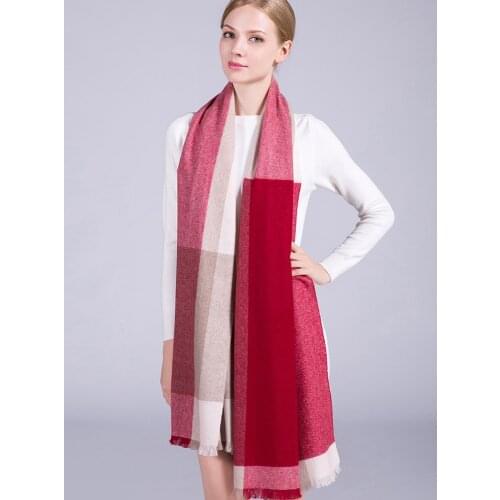 100% Cashmere Scarf Women 2020 Luxury Brand Winter Shawls and Wraps for Ladies Pashmina Echarpe Warm Pure Cashmere Scarves