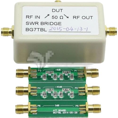 6dB 40dB Attenuator SWR Electronic Bridge 1M-500M Standing Wave Bridge