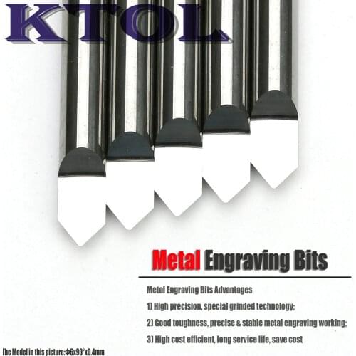 90 Degree 6MMx 0.4MM V Shape PCB CNC Carbide Engraving Bits Milling Cutter for Metal,NEW Milling Cutter Bits for Steel Aluminum