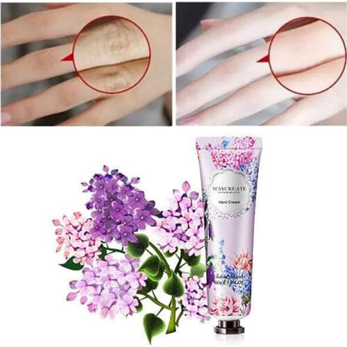 Floral Hand Cream 10 Kinds Moisturizing Nourish Anti-drying Anti-frostbite Brighten Firming Unisex Flower Extract Skin Care 30g