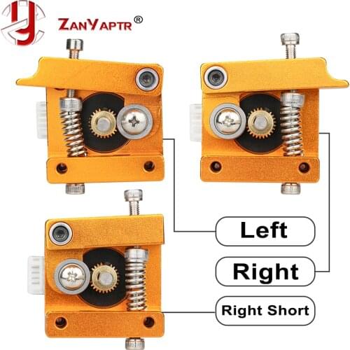 MK8 Extruder Aluminum Alloy Block For Makerbot 1.75mm Filament 3D Printers Parts Extrusion Right Left Short Hand Part DIY Kit