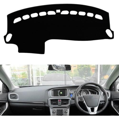 Car Styling Dashmat Dashboard Cover Mat Pad Dash Board Interior Sun Shade Instrument Carpet Accessories For Volvo V40 2013 -2015