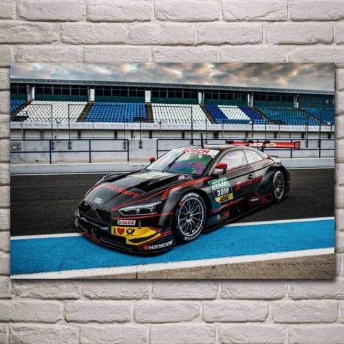 Racing car rs 5 dtm supercar fabric poster living room home wall decorative canvas silk art prints KH740