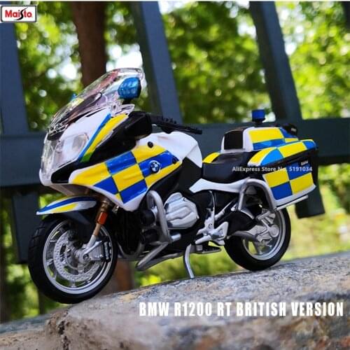 Maisto 1:18 Hot BMW Yamaha R1200 RT Police motorcycle series original authorized simulation alloy motorcycle model toy car