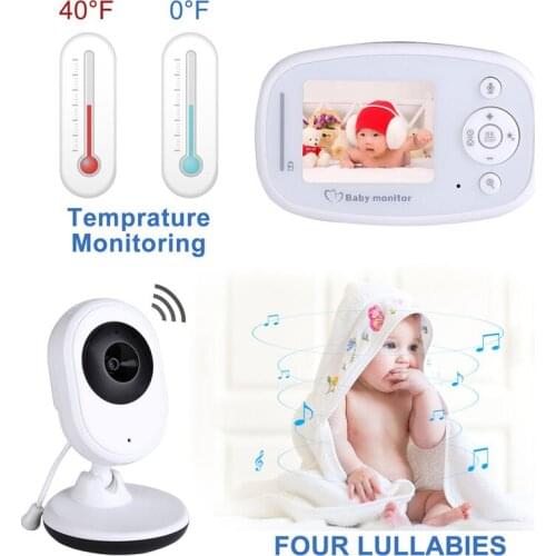 2.4 inch color screen baby monitors child safety nursing HD wireless digital signal camera two way intercom temperature display