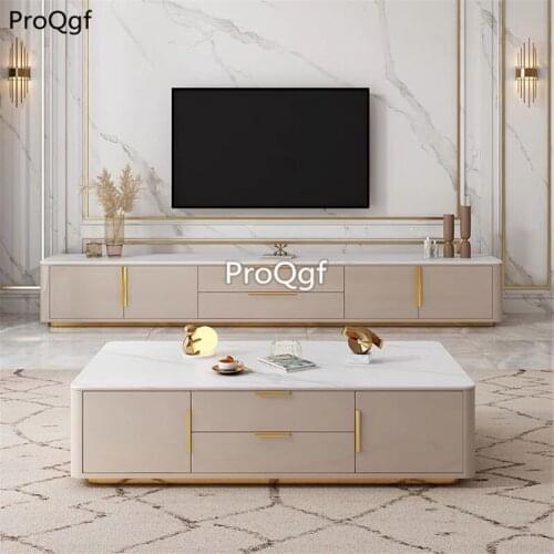 Prodgf 1Pcs A Set Light luxury Modern TV cabinet and Sofa Table