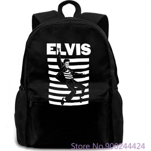 Elvis Presley JAILHOUSE ROCK NWT "Official Elvis Product" Authentic Loose Black Homme women men backpack laptop travel