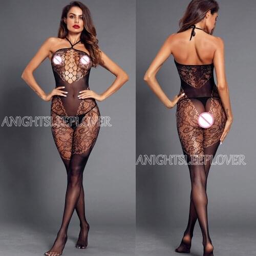 Sexy Bodystocking Open Crotch Fetish Porno Sexi Women Crochless Teddy Lingerie Bodysuit Sexy Erotic Underwear Baby Doll Costumes