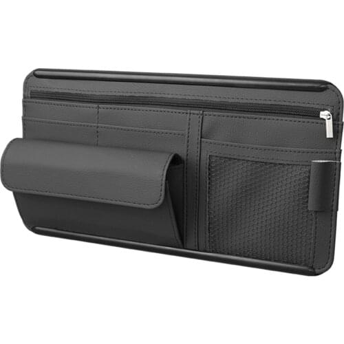 Sun Visor Organizer Case Auto Accessories Unique Parts Bill Pen Card Car Holder Sunglasses Portable Car Ornaments