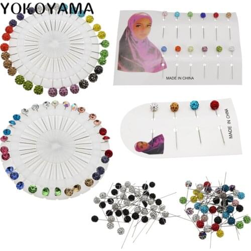 YOKOYAMA 40Pcs/30Pcs/12Pcs/4Pcs Colorful Diamond Pin Fixed Pin Sewing Needle Wedding Corsage Dressmaking Sewing Pin Accessories