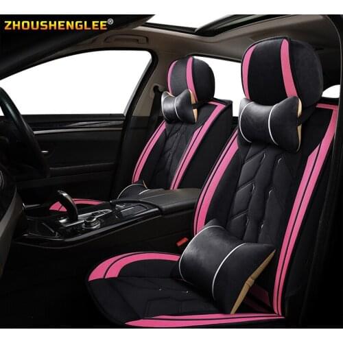 ZHOUSHENGLEE Front Rear Luxury Leather car seat cover For fiat freemont lexus gx470 chevrolet optra kia picanto volvo 850 zotye