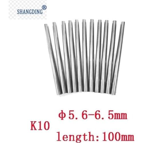 1pcs TUNGSTEN Solid Carbide Round Rod 6mm-6.5mm X 100mm Lathe Bar K10 machine tools accessories metal processing machinery