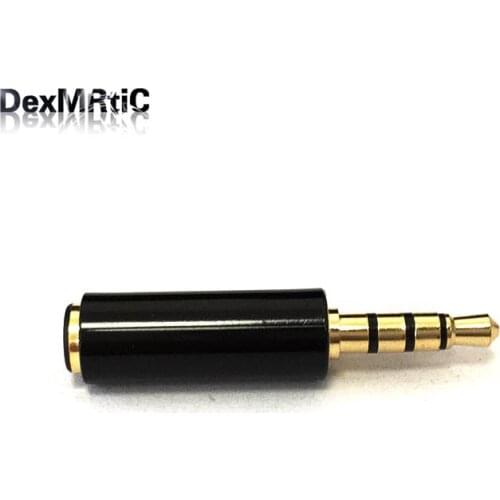 2pcs 3.5mm male to female audio headset adapter 37.5mm long for cell phone