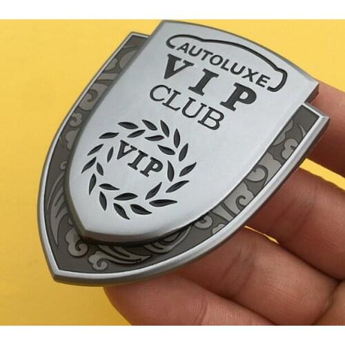 3D Metal VIP Club Auto Luxury JDM Car Trunk Fender Emblems Badge Decal Sticker