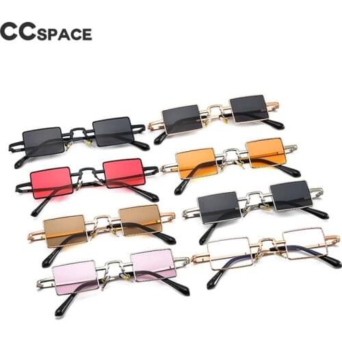 46695 Vintage Square Punk Sunglasses Samll Frame Fashion Men Women Shades UV400 Vintage Glasses