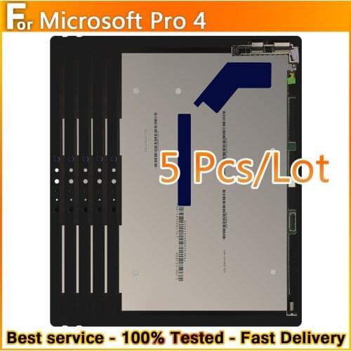 5Pcs For Microsoft Surface Pro 4 1724 LCD Display Touch Screen Digitizer Assembly for Surface Pro4 LCD Display Replacement