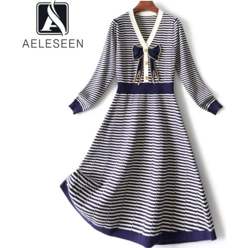 Модные трикотажные платья AELESEEN China At AliExpress