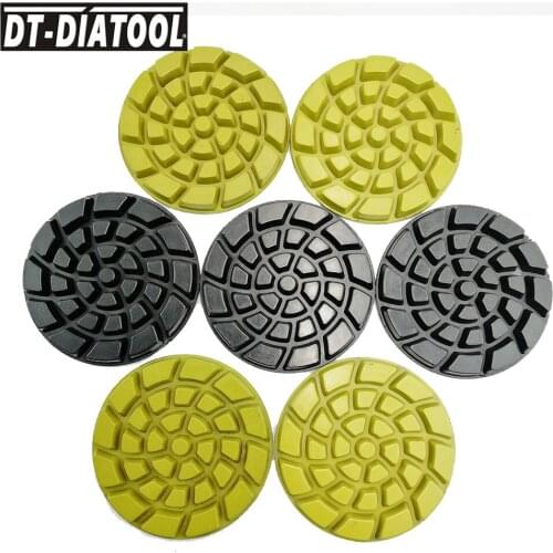 21pcs/set Diamond Concrete Polishing Pads professional Thickened Resin Bond Floor Renew Pads for cement floor Dia 4"/100mm