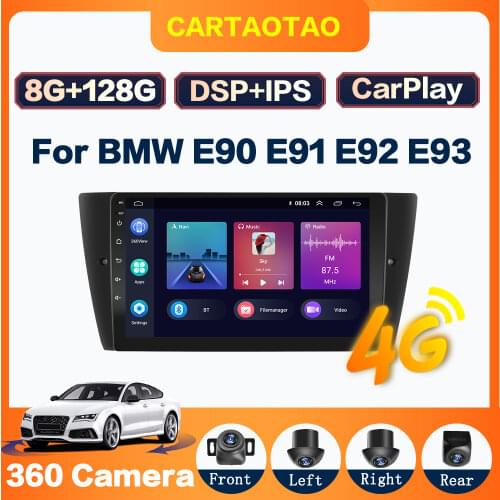 8-core 4G + 64G 2din Android 9.0 car radio multimedia player For BMW E90/E91/E92/E93 car radio GPS navigation RDS IPS player