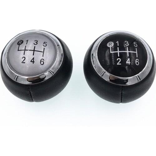Free Shipping Black And Silver 6 Speed Car Manual Gear Stick Shift Knob For Toyota Corolla Verso Yaris RAV4 AURIS 2007-2013