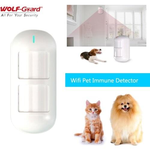 3Pcs Wolf-Guard Tuya Wireless Wifi Detector Smart Dual Pet Immune PIR Sensor Home Alarm Compatible with Alexa & Google App