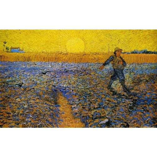 Bigger is Better 400x300MM Magnets JM10017 Painting_of_Vincent_Van_Gogh_-_Hard_working_man
