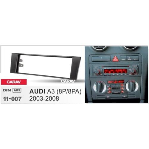 CARAV 11-007 Top Quality Radio Fascia for AUDI A3 (8P/8PA) 2003-2008 Stereo Fascia Dash CD Trim Installation Kit