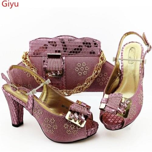 Doershow new arrive nice looking Shoe and Bag Sets Italian Shoes and Bags Set for party African Matching Shoes and Bags! SGO1-4