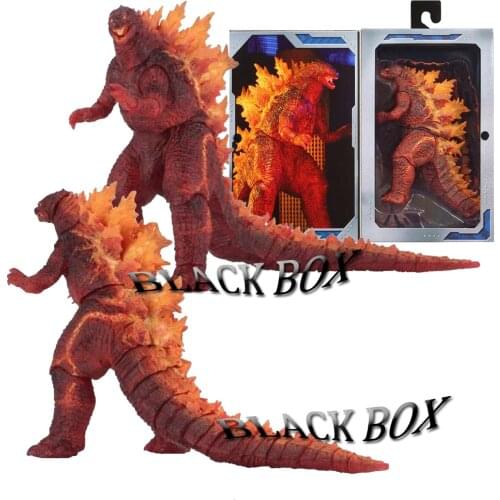 18CM Burning GodAzillas King The Monsters 2019 Movie Nuclear Power Injection Energy Version PVC Action Toy Figures Gojiras Toys