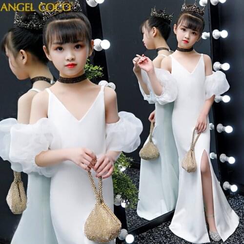 Girls Clothes Elegant Princess Dress 4 14 Years Girls Wedding Dresses For Girls Birthday Party Custom Evening Children clothing