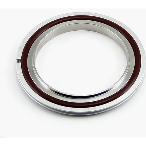 ISO Vacuum Flange Fitting 304 Stainless Steel Center Bracket + Fluorine O Type Sealing Ring + Aluminium Spring Outer Ring