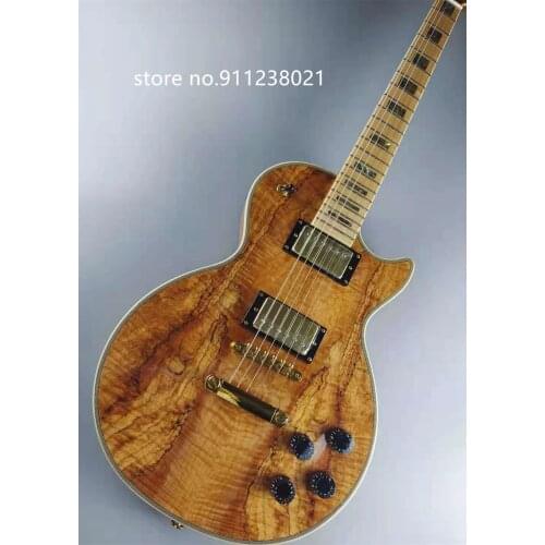 Guitar customization shop, deadwood coat + basswood back, abalone inlay + tiger pattern maple neck + maple fingerboard, in stock