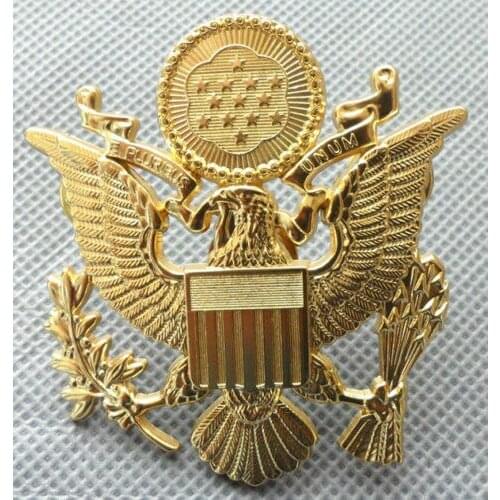 WWII US ARMY OFFICER CAP EAGLE BADGE INSIGNIA CLASSIC MILITARY - World military Store