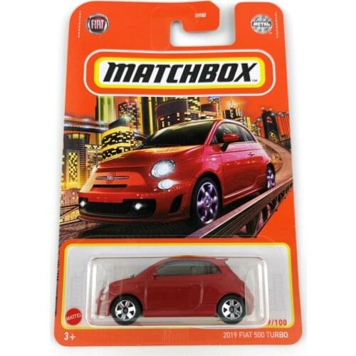 2021 Matchbox Cars 2019 FIAT 500 TURBO 1/64 Metal Diecast Collection Alloy Model Car Toys