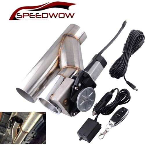 2.5" 3.0" Stainless Steel Electric Exhaust Catback CutOut Kit With Remote control Double Valve Electric Exhaust Muffler