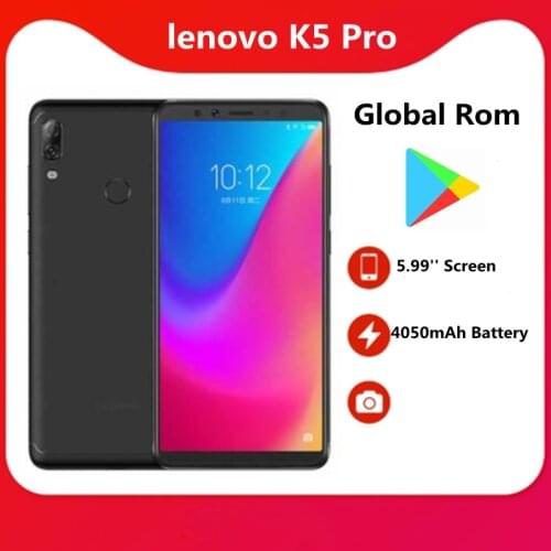 Global Rom Lenovo K5 Pro 6GB RAM 5.99" 2160*1080 18:9 Screen SDM 636 ZUI 5.0 Android 8 4050mAh 4 Camera B20 Support Phone