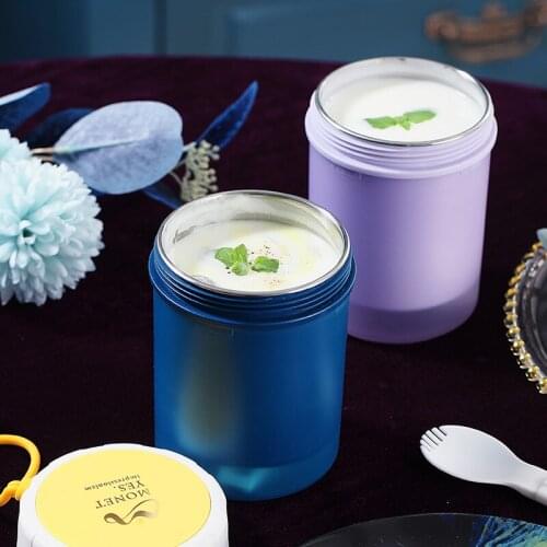 Mini Thermos Cup Kids Cartoon Hot Water Bottle Portable Stainless Steel Thermal Food Soup Containers Vacuum Flask Insulated