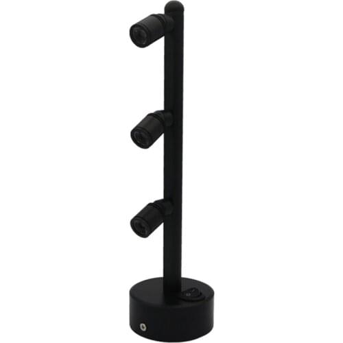 Multi head cabinet lamp,rotatable recharging cabinet battery lamp, 2W 3W,4W,5W wireless showcase accent showcase spot light